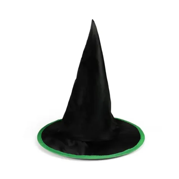 Rappa Dětský klobouk černo-zelený čarodějnice/Halloween