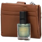 Trendy dámská mini koženková peněženka Coveri Arbi, hnědá