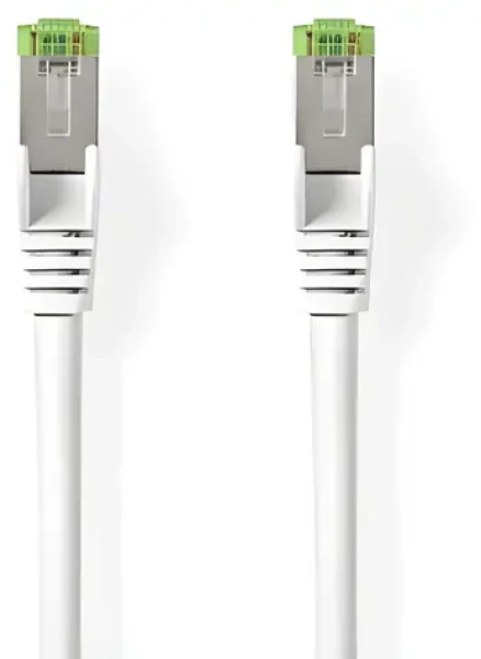 Nedis CAT8.1 S/FTP bílá / Síťový kabel / RJ45 - RJ45 / 1 m / LSZH (CCGL85520WT10)