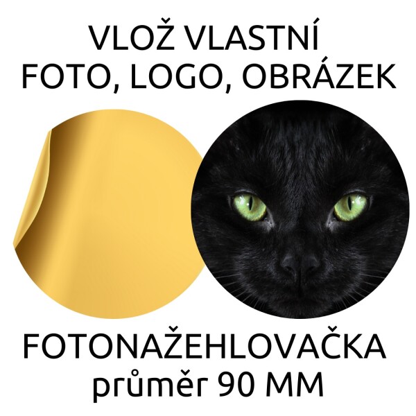 90 mm FOTONAŽEHLOVAČKA (2ks) firemní logo