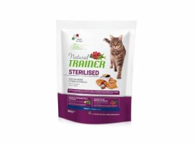 Trainer Natural Cat STERILISED losos 300g / Granule pro kočky / pro sterilizované dospělé kočky (8059149230528)