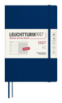 Týdenní plánovač & Zápisník Navy, Medium A5 2027, Softcover, anglicky