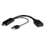 Renkforce RF-5234038 USB-C® / HDMI kabelový adaptér [1x USB-C® zástrčka - 1x HDMI zásuvka] černá stínění pletivem 0.15 m