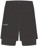 Inov-8 AIRLITE 2in1 kraťasy černá - Inov-8 Běžecké šortky INOV8 AIRLITE 2in1 SHORT M - černá Velikost textilu: L