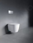DURAVIT - ME by Starck Závěsné WC Compact, Rimless, s WonderGliss, bílá/matná bílá 25300926001