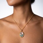 ELENYS Nostalgia Bloom – pozlacený náhrdelník 18K žluté zlato Délka: 50+5 cm / max. 55 cm