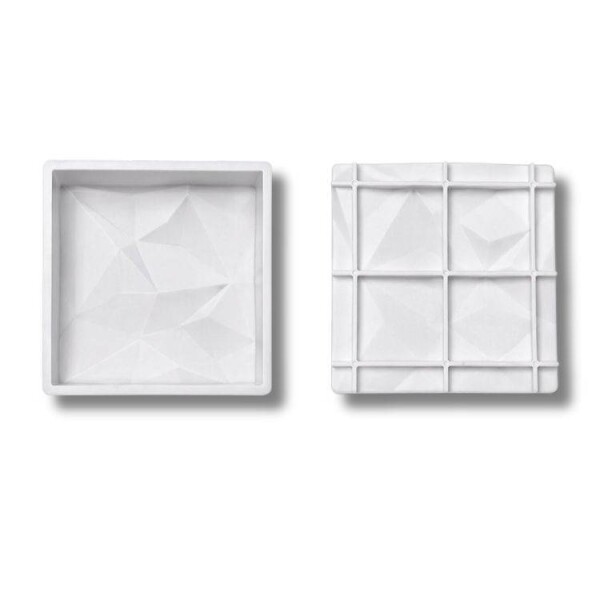 Dortisimo Silikonová forma na pečení Čtverec se vzorem 14 x 14 cm