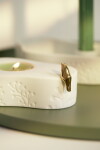 Räder Porcelánový svícen Gold Bird, bílá barva, porcelán
