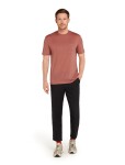 Pánské merino tričko s krátkým rukávem ICEBREAKER Mens Tech Lite III SS Relaxed Pocket Te, Cedar Wood velikost: XL