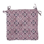 MADAM STOLTZ Prošívaný podsedák Dusty Lilac/White/Blue, fialová barva, textil