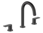 Hansgrohe Vernis Shape - Umyvadlová baterie s výpustí | 3-otvorová instalace | matná černá (71563670)