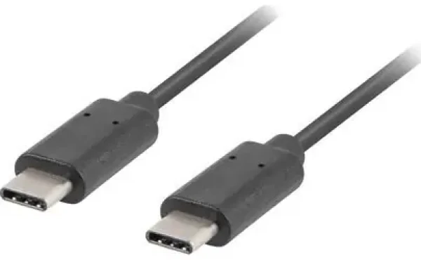 Lanberg CA-CMCM-10CU-0005-BK černá / Kabel USB-C / USB-C (M) - USB-C (M) / 0,5 m (CA-CMCM-10CU-0005-BK)