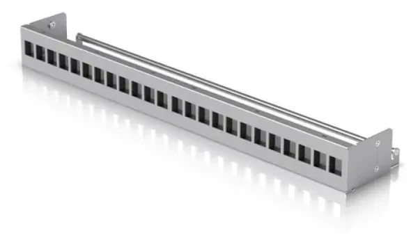 Ubiquiti UACC-Rack-Panel-Patch-Blank-24 šedý / Patch panel / 24 portů / neosazený / Keystone / 1U (UACC-Rack-Panel-Patch-Blank-24)