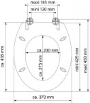 Eisl - Wc sedátko Solid Wood MDF HG se zpomalovacím mechanismem SOFT-CLOSE 80524SolidWood