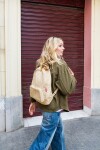Skládací batoh Reisenthel Mini Maxi Rucksack Leo vanilla