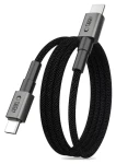 Tech-Protect Ultraboost DNA MagTwist šedá / Kabel USB-C - USB-C / PD 100W / 5A / 200 cm