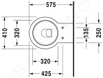 DURAVIT - Starck 1 Závěsné WC, bílá 0210090064