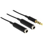 Oehlbach jack audio prodlužovací kabel [1x jack zástrčka 3,5 mm - 1x jack zásuvka 3,5 mm] 5.00 m černá pozlacené kontakty Oehlbac