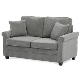 Dvoumístná pohovka, šedá, manšestrová látka, ASB-4170 GREY2