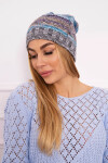 Fleecová čepice Klaudia K255 marine+grey UNI