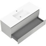 MEXEN/S - Orio koupelnová skříňka 120 cm s umyvadlem Otis, 2 zásuvky, šedá mat/bílá mat 91A10-12047-2-BFF62-W18M01