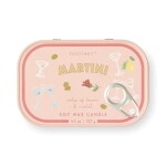 Paddywax Vonná svíčka v plechové dóze Bistro Martini 127 g, růžová barva, kov