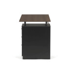 Kancelářský stůl 120x60cm, melamin, ořech, APC-3218 OAK