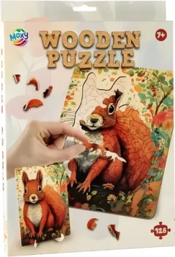 MOXY Obrysové puzzle Veverka