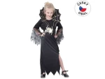 MaDe 82491 - Kostým na karneval - Černá královna, 130-140 cm