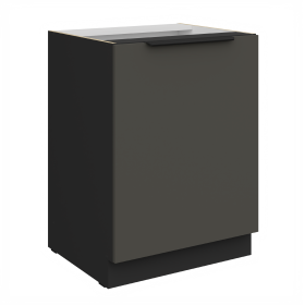 Spodní skříňka Aria 60 D 1F BB Barva korpusu: Černá, Barva dvířek: GR - Graphite AFM