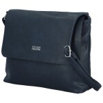 Stylová dámská koženková crossbody kabelka Annalotte, tmavě modrá