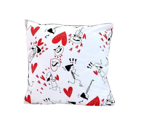 Stanex Povlak na polštářek bavlněný Love (LS162) ROZMĚR: 40 x 40 cm