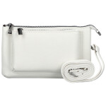 Trendy dámská koženková crossbody kabelka Aksila, bílá