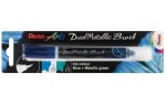 Pentel Dual Metallic Brush štětečkový popisovač - modrý