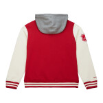 Mitchell & Ness Pánská mikina Detroit Red Wings NHL Courtside Fleece Button Front Current Logo Velikost: M