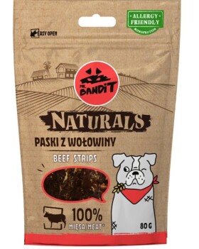 Hovězí stripsy Naturals 80g Mr. Bandit