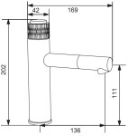 MEXEN/S - Diamond DS70 Set umyvadlové a vanové baterie s příslušenstvím, chrom 71503DS70-00
