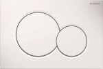 GEBERIT - Duofix Set předstěnové instalace, klozetu a sedátka Tece One, tlačítka Sigma01, Rimless, SoftClose, alpská bílá SANI11CT3101