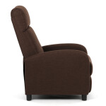 Polohovací křeslo, hnědá, látka, TV-W3397 BR2