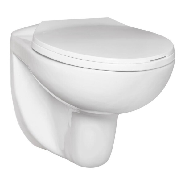 KERRA - Miska WC závěsná Doris bezokrajová (se sedátkem) 5907548113559