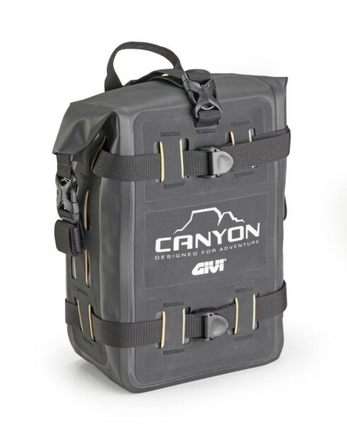 Grt722B vodotěsná boční brašna, např. do padacích rámů Givi, černá, 8 litrů, řada Canyon