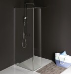 POLYSAN - MODULAR SHOWER stěna k instalaci na zeď, pro připojení pevného panelu, 1000 MS2A-100