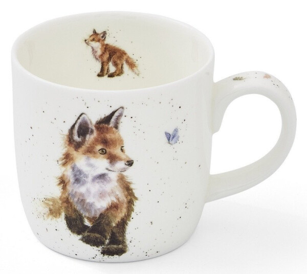 Porcelánový hrnek Wrendale Designs Born to be Wild, 0,31 l - Lišky