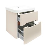 Koupelnová skříňka s umyvadlem SAT Fusion 57,5x53x45 cm pískově béžová mat SATFUSION260BEMW SATFUSION260BEMW