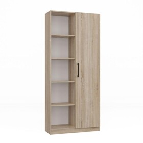 Regál 80 cm dveře sonoma