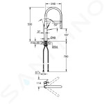 GROHE - Essence Dřezová baterie s flexibilním ramenem s přepínačem, Hard Graphite 30294A00