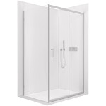 CERANO - Sprchový kout Orlano L/P - 5 mm - chrom, transparentní sklo - 90x90x195 - posuvný CER-DY505B-9105