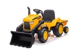Mamido Elektrický traktor s přívěsem S617 žlutý
