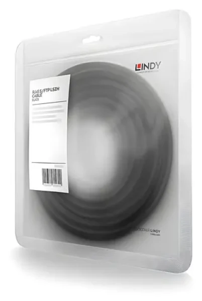 Lindy Síťový kabel RJ-45 2m černá / Síťový kabel / RJ-45 - RJ-45 / 2 m (47309)
