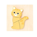 BABU - Ručně vyráběné puzzle - Kočička - Babu